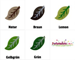 Motivperlen Blätter